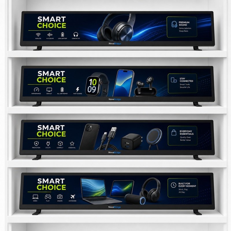 Stretched Bar Shelf Display thumbnail 3